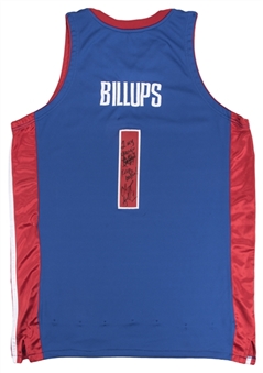 2006-07 Chauncey Billups Game Used & Signed Detroit Pistons Jersey (Gibson LOA & Beckett)